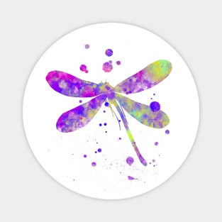 Dragonfly Watercolor Painting Magnet